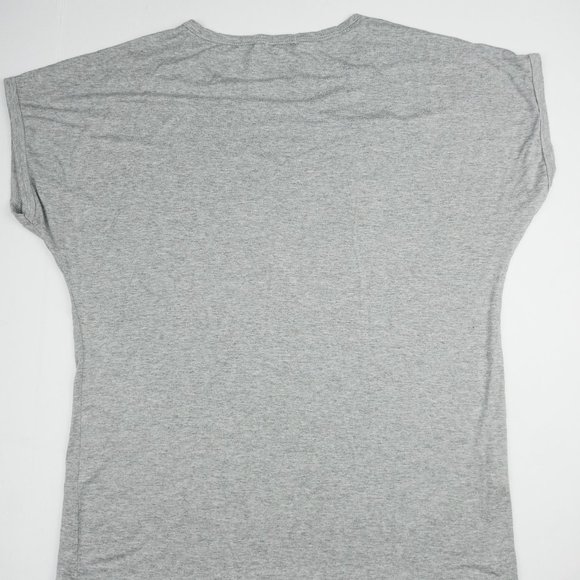 Women's "I Love Myself" Bling Rhinestone Short Sleeve Grey Dienider T-shirt - Picture 3 of 5